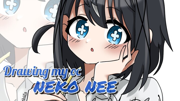 Drawing Neko-chan kawaii [ My oc ] PART 1
