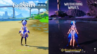 Ganyu "Adeptus" vs Shorekeeper "Divine Being" Gameplay Comparison