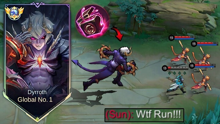 MOONTON THANKYOU FOR NEW DYRROTH CHEAT BUILD EXP LANE DESTROYER!(DYRROTH NEW MET