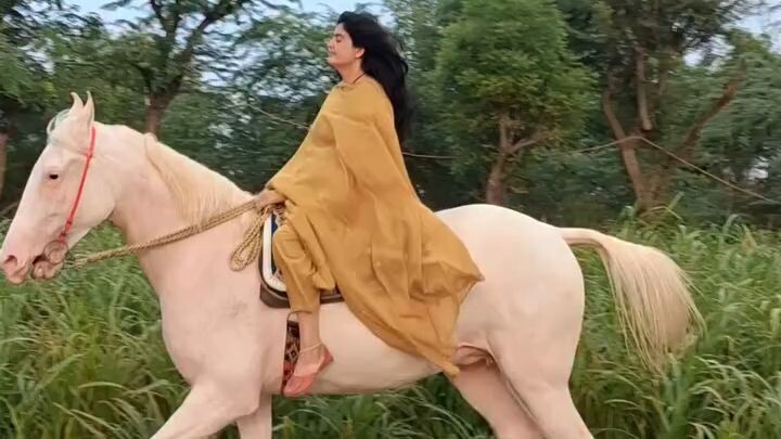 Ride a Horse in Village