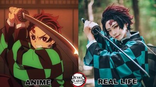 DEMON SLAYER || KIMETSU NO YAIBA || 31 CHARACTERS IN REAL LIFE || COSPLAY