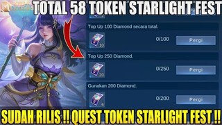 QUEST & CARA DAPATKAN STARLIGHT FEST TOKEN GRATIS!! AUTO PANEN SKIN GRATIS!! - MOBILE LEGENDS