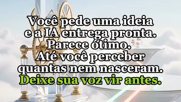 A primeira ideia da IA pode custar a sua!