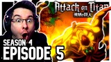 ATTACK ON TITAN Season 4 Episode 5 REACTION | Anime Reaction