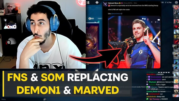 Subroza Reacts To Demon1 Benched, FNS & s0m Joining NRG Confirmed