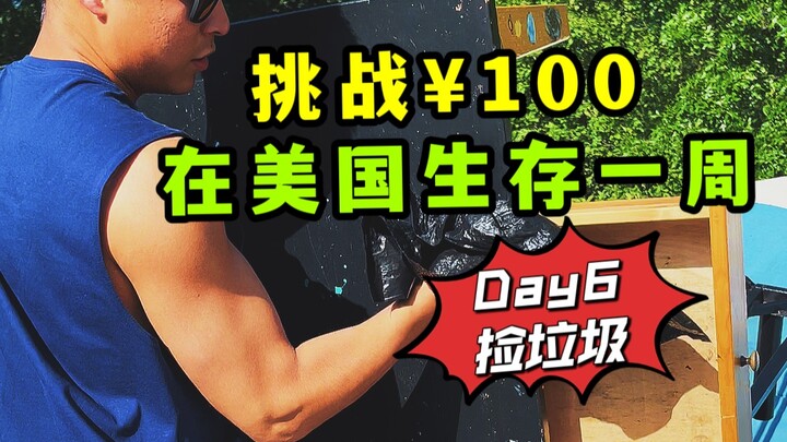 Thử thách sống sót một tuần tại Mỹ với 100 nhân dân tệ (Ngày thứ sáu): Tôi đi nhặt rác ở Mỹ
