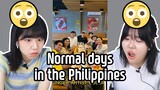 Korean React to Normal days in the Philippines | All Filipinos are good at singing?! 😲