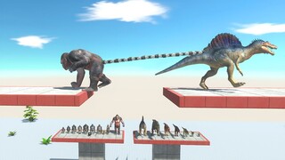 TUG of WAR Carnivore vs Primates - Animal Revolt Battle Simulator