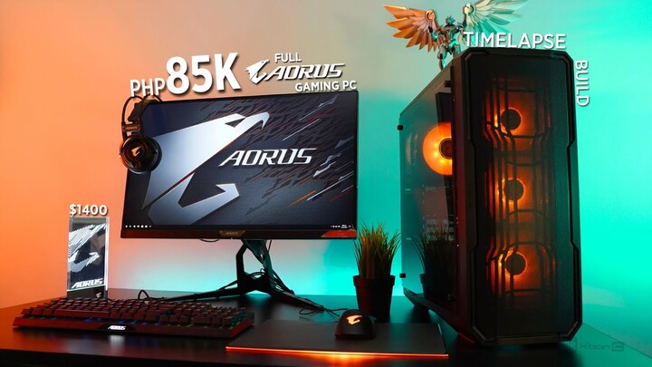 ($1400) Php 85K Full AORUS B550 Gaming PC Time Lapse Build Ryzen 5 3600 + Radeon™ RX 5700 XT 8G