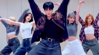 You're here again! Jungkook & LE SSERAFIM's "Perfect Night" dance challenge
