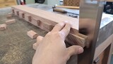 【Woodworking】Make a solid table without nails? Practical method of dovetail tenon