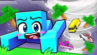 Sobreviviendo a un Tornado de MÁXIMO NIVEL en Minecraft!