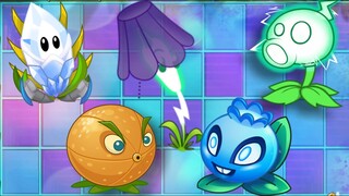 Cuộc chiến 5 thành viên hệ điện: Cây nào giật Boss khỏe nhất - MK kids - plants vs Zombies 2 - pvz2