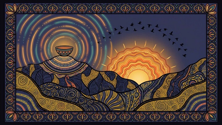1 Hour Singing Bowl Sound Bath · 126 Hz + 189 Hz · Sunrise Bowl · No Talking