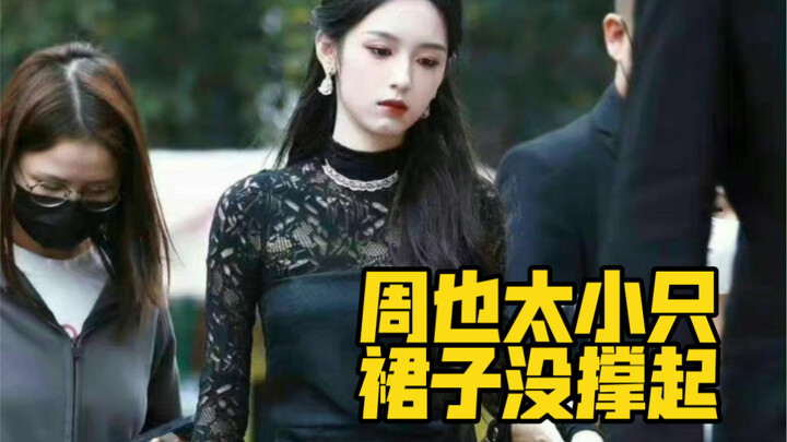 Compared with Jin Zhixiu and the model, the one Zhou Ye is wearing has completely different proporti