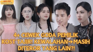 Empat lebih cewek goda pemilik kost tajir, kewalahan tapi masih diteror yang lain