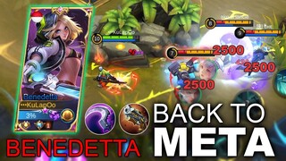 22 KILLS! BENEDETTA BACK TO META | Benedetta Best Build 2022 | MLBB