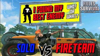 Solo Vs Fireteam!"I Found My Best Enemy"(Rules of Survival)