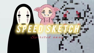 TUTORIAL speed sketch SPIRITED AWAY chibi