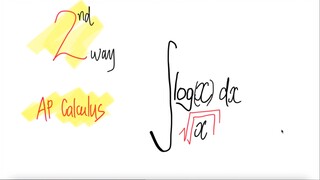 AP Calculus: 2nd way integral log √√x (x) dx