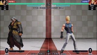 KOF15　世界１位ブラック牙刀　強すぎる弱キックコンボ１１段