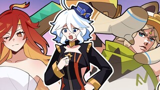 [Genshin Impact Daily] Fufu got stuck while wearing the Vulcan leather jacket! Katsina summoned a st