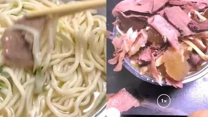 Man orders beef noodle delivery but receives only one slice of beef; after the merchant refuses to c