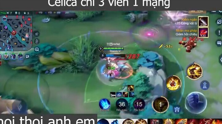 Celica chỉ 3 viên 1 mạng p4 #choithoianhem