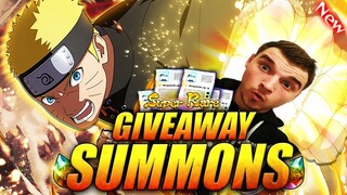 So Many GOLDS?! Blazing Bash Naruto Giveaway SUMMONS in Naruto Ultimate Ninja Blazing