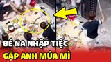 Bé NA chui vào tiệc nhậu GÓP VUI ai dè gặp phải anh MÚA MÌ Haidilao 😂 | Yêu Lu