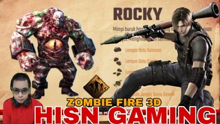 game zombie Fire 3D,  bos ROCKY kembali lagi