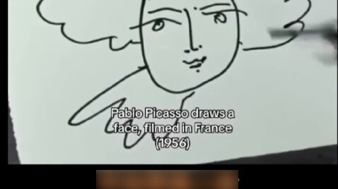Picasso painted a human face