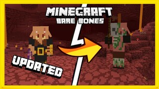 Bare Bones ( Updated ) | Texture Pack For Minecraft Bedrock | P.E. | 1.16.20+