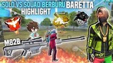 SOLO VS SQUAD BERBURU DOUBLE BARETTA HIGHLIGHT 70++ KILL (dibuang sayang) - FREE FIRE INDONESIA