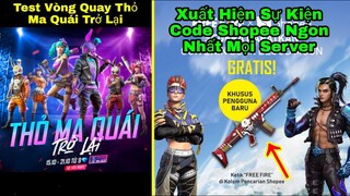 [Garena Free Fire]/Xuất Hiện Sự Kiện Đăng Ký Code Shopee Siêu Ngon,Test Vòng Quay Thỏ Ma Quái