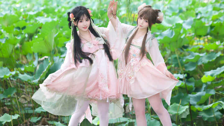 “The fragrance of pear blossoms mingles with twice the scent of the lotus fairy~”