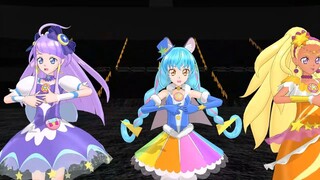 【mmdプリキュア】キュアコスモ＆キュアセレーネ＆キュアソレイユで年下の男の子