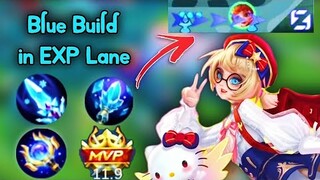 ANGELA BLUE BUILD in EXP LANE!💙Ft Pro Akai🔥Heartstring Gameplay🌸