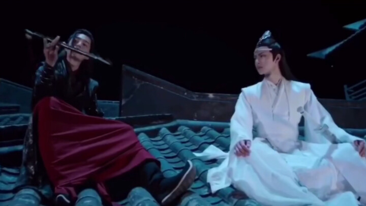 Wei Wuxian plays the flute, Xiao Xingchen plays the sword, Lan Wangji plays himself... "Chen Qinglin