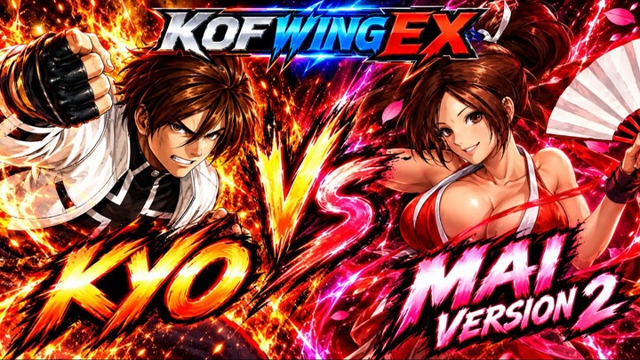 Kyo vs Mai V2 | KOF Wing EX | CPU vs CPU | #0000000027