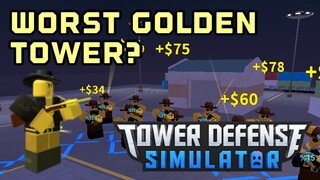 Golden Cowboy is now trash? | Tower Defense Simulator | ROBLOX