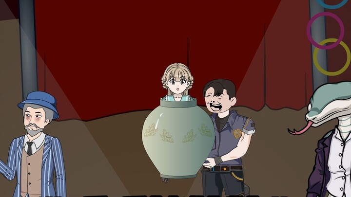 A little bear who can write and draw came to the circus. He looks like my brother.