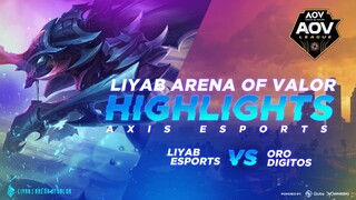 AAL S2: Liyab Esports vs Oro Digitos (Arena of Valor) | Liên Quân Mobile | RoV | 傳說對決