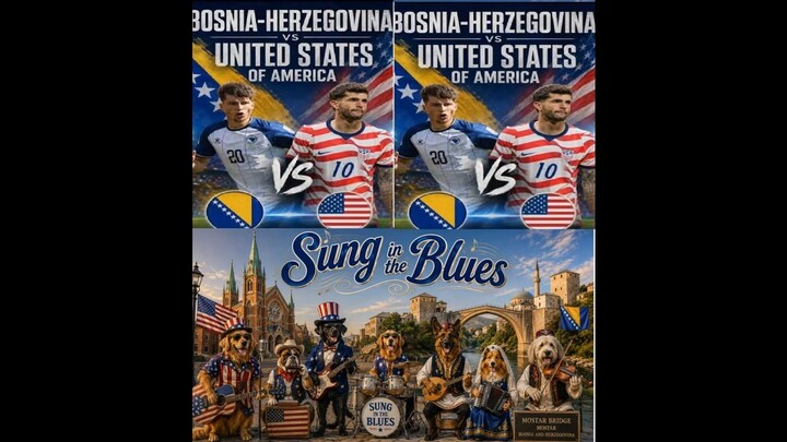 USA VS Bosnia Herzegovina Sung in the Blues
