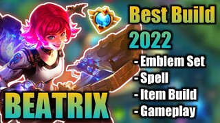 BEATRIX BEST BUILD 2022 | TOP 1 GLOBAL BEATRIX BUILD | BEATRIX - MOBILE LEGENDS | MLBB