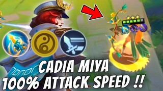 HYPER MIYA 100% FULL ATTACK SPEED !! FREEZE DRAGON SPEAR !! MAGIC CHESS MOBILE LEGENDS