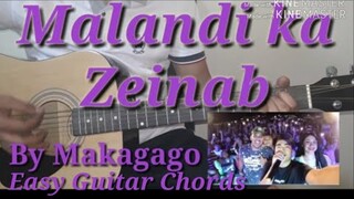 MAKAGAGO - MALANDI KA ZEINAB || Easy Guitar Chords || Guitar Tutorial || Guitar Chords || Chords