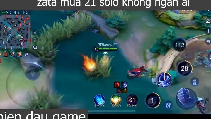 zata mùa 21 solo không ngán ai p4 #chiendaugame