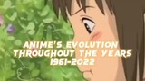 Anime evolution 1961-2022