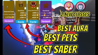 GETTING THE BEST PET, AURA AND SABER IN ⚔️SABER SIMULATOR⚔️ LATEST UPDATE